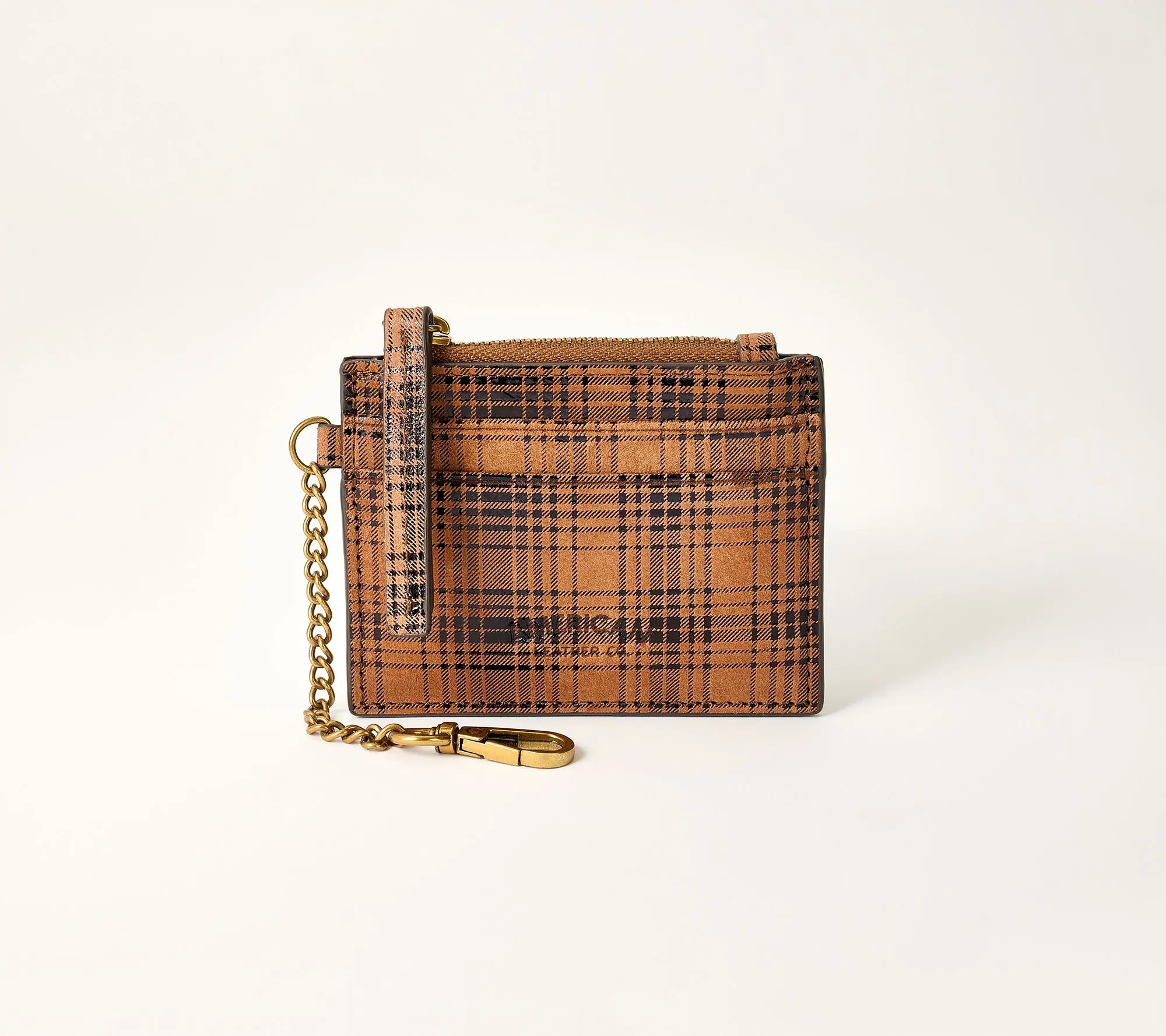 American Leather Co. RFID Card Case with Key Chain