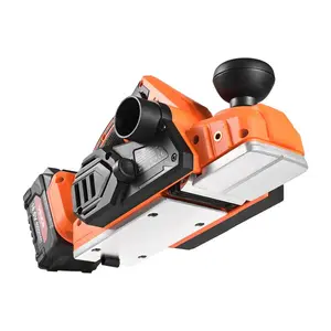 VEVOR Cordless Handheld Planer, 3-1/4-Inch Cut Width, 15000 RPM Electric Hand Wood Planer with 4.0 Ah 18V Lithium Battery, Brushless Motor, Adjustable Cut Depth, Dust Collection Bag, for Woodworking