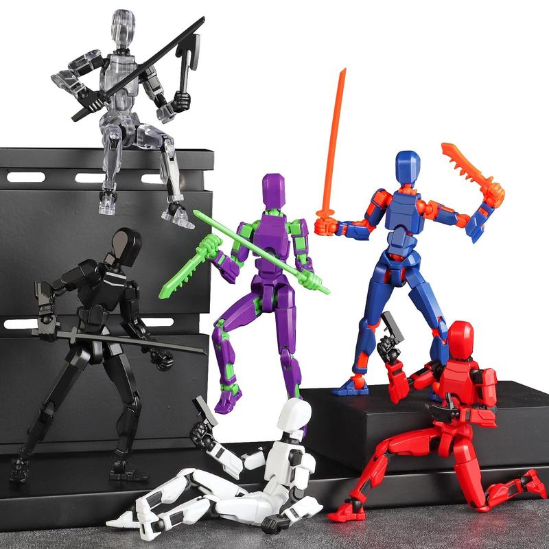 2 Set Assembly Completed T13 Action Figure,Dummy Nova Titan Lucky 13 Action Figure 3D Printed Multi-Jointed Movable Toy