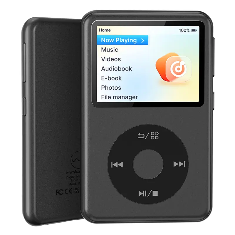 Innioasis Y2 Classic Retro Digital MP3 MP4 Player with Bluetooth, 2.4" HiFi Screen, Audio Headphone Compatibility, Video Upgrade, Long Battery, Compact Durable Portable Music Player for Retro Music Lovers, Cables