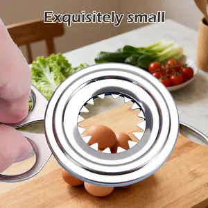 Professional Egg Shell Cutter Tool, Quick Open Manual Snipper for Stuffed Glutinous Rice Eggs & Scotch Eggs - Durable Stainless Steel Kitchen Gadget
