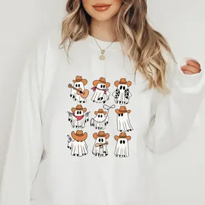 Cowboy Halloween Shirt, Halloween Cute Gift , Halloween Tee, Cowboy Halloween Vibes T-Shirt, Cute Gift Shirt DTG Does not apply