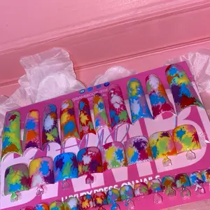 XL Duck Nails - “SPLAT” Design by Mizze Belle - Luxury Press On Nails