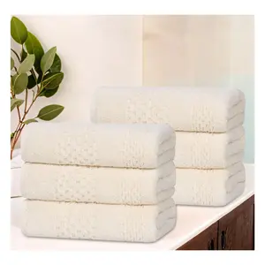Superior 6-Piece Playa Zero Twist Cotton SolidHand Towel Set