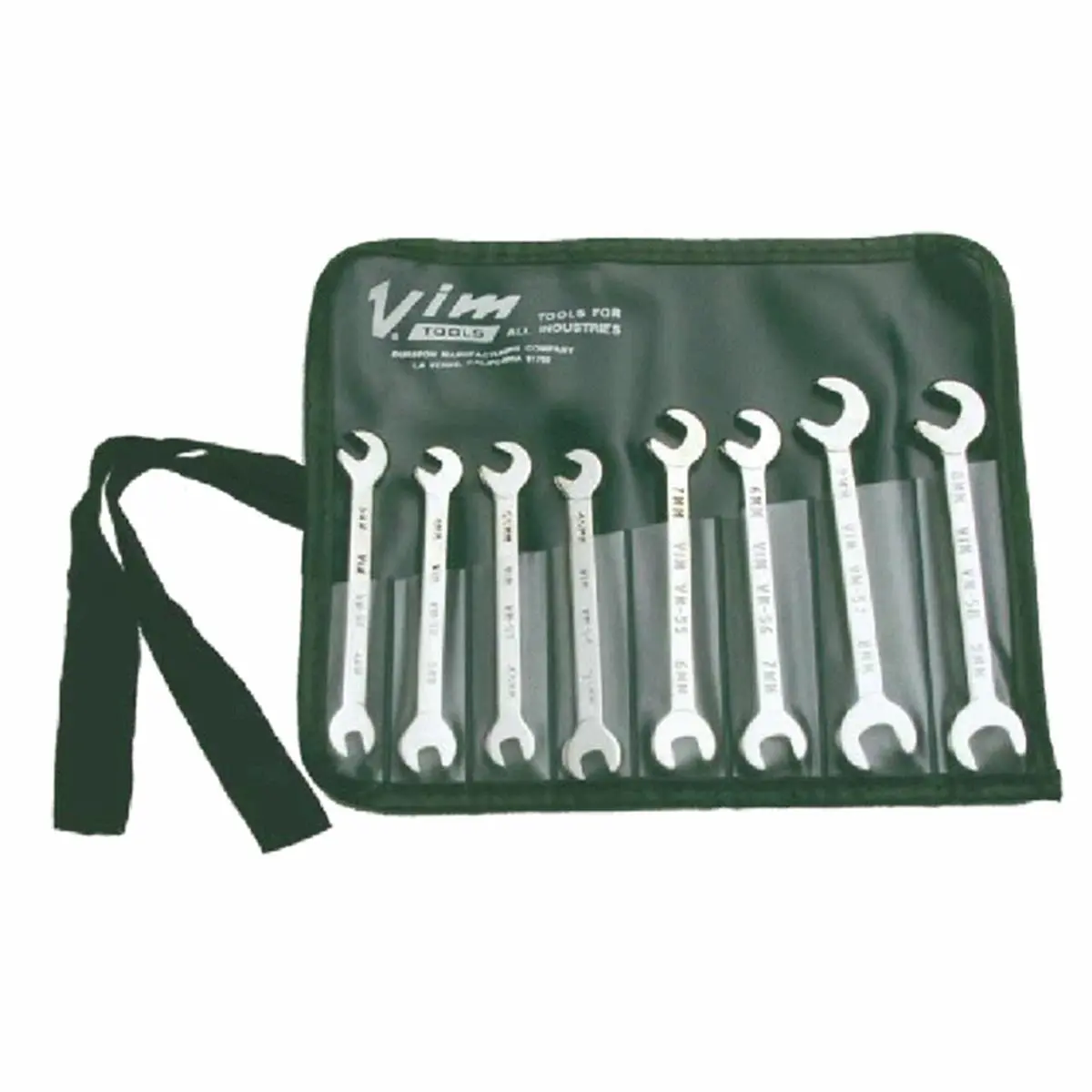 VIM Tools 8-Piece Combination Wrench Set - 4 mm to 9 mm Ignition Wrenches for Hand Tool Applications