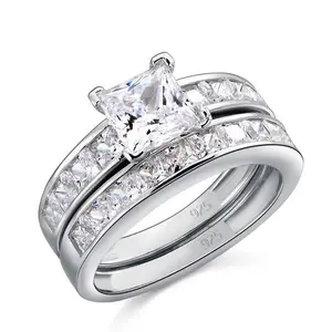 1 Carat Princess Cut Halo Ring