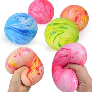 Soft Tie Dye Squishy Ball Stress Relief Decompression Toy For Kids & Adults
