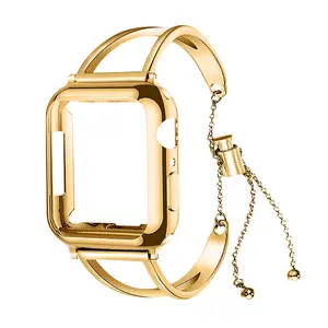 Fashion Watch Band & Case Set, TPU Soft Watch Band with Screen Protective Case, Watch Band Compatible with iWatch Series 9/8/7/6/5/4/3/2/1/SE/SE2, Smart Watch Accessories