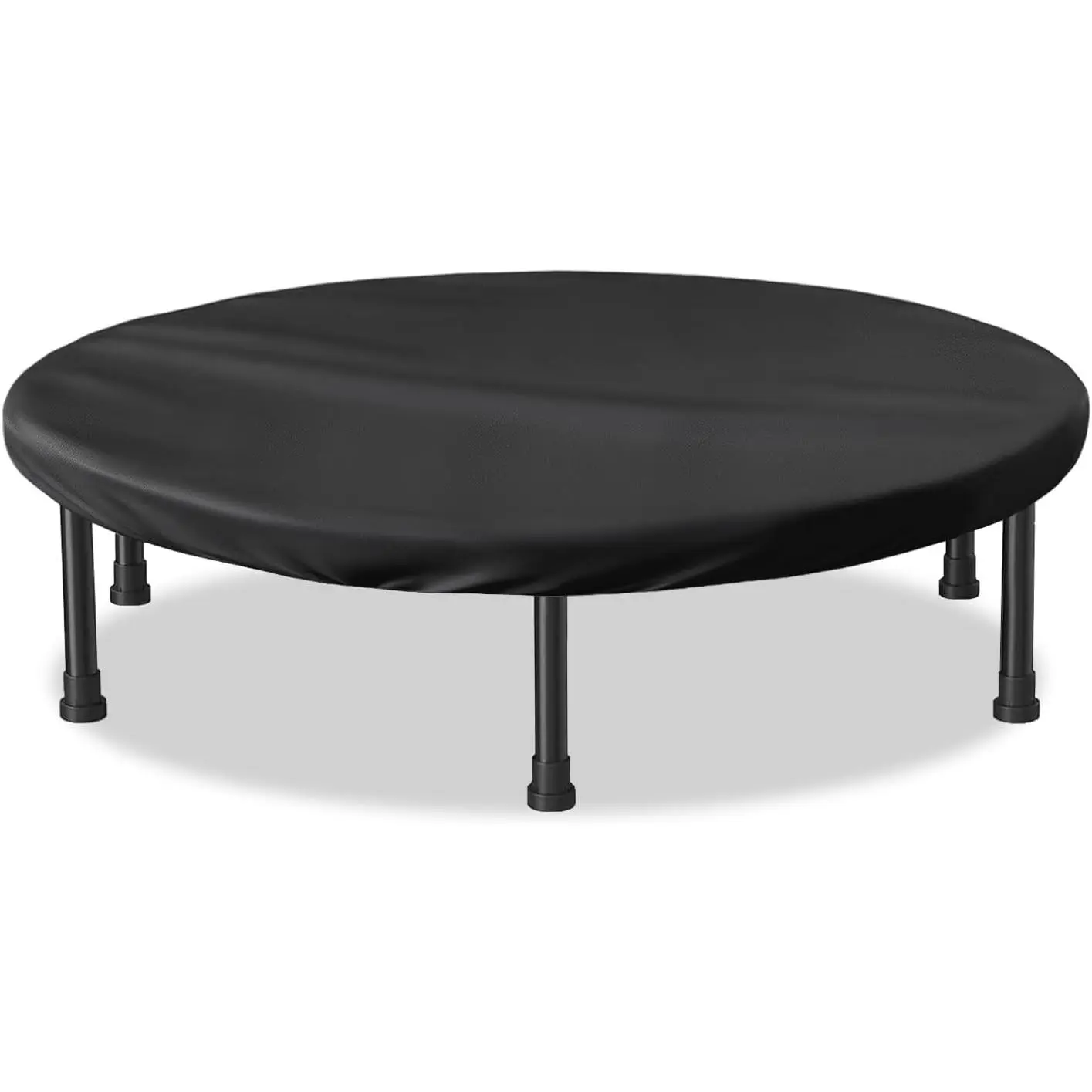 48 Inch Waterproof Mini Fitness Trampoline Cover for Adults, Black - Not Spring Covers