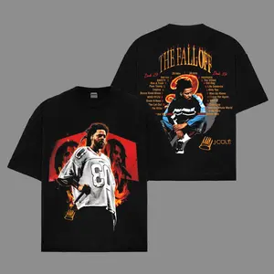 The Fall-Off World Tour 2026 Premium Cotton Shirt, J. Cole Fans,  The Fall-Off World Shirt, Cole World Shirt, J. Cole Graphic Tee for Fans Gift Shirt For Music Lover
