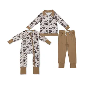 Little Western Boutique | Boys' Long Sleeve Football Game Day Pullover Set - Trendy Spirit Outfit Toddlers Clothes