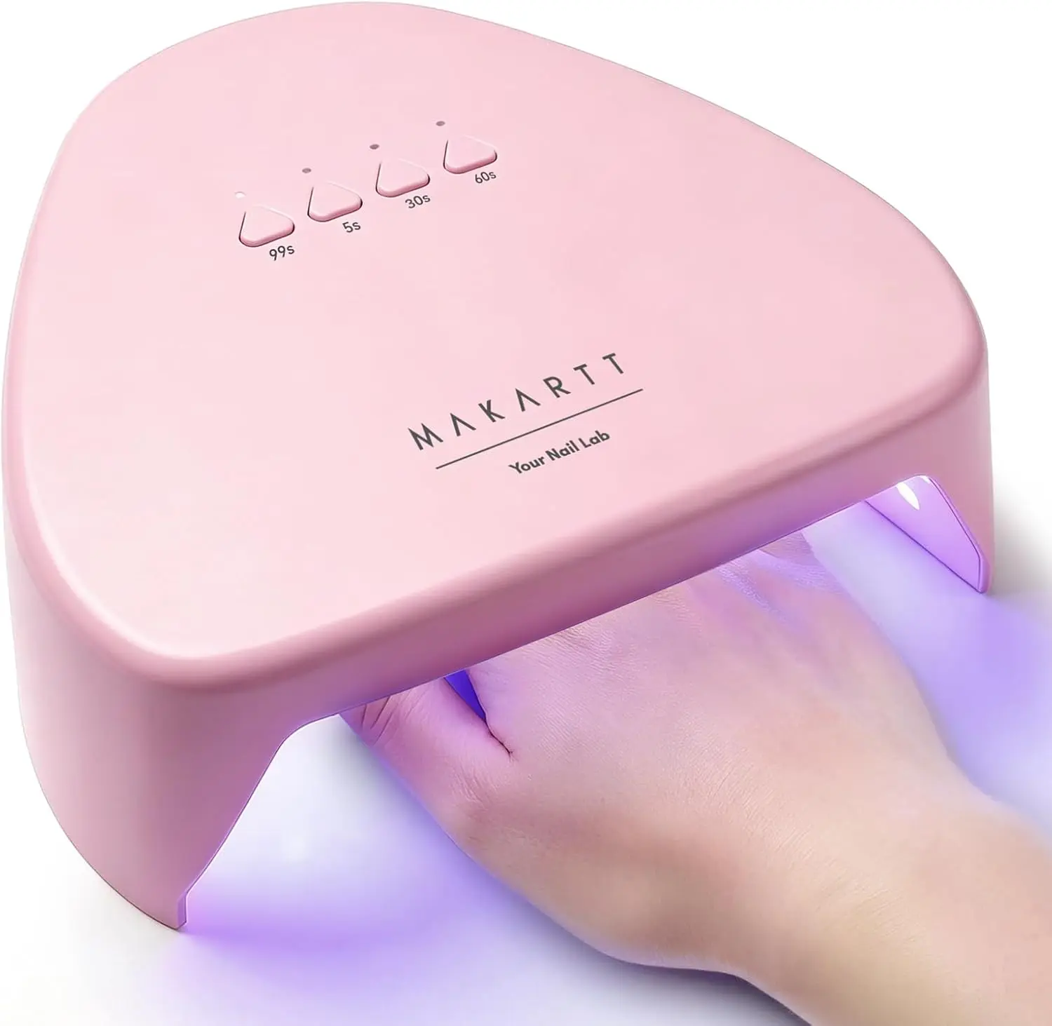 Makartt UV LED Nail Lamp with 5s Flash Cure & Auto Sensor, Lightweight Nail Dryer with 4 Timers for Beginner Gel Polish Home Manicures, Nail Care Product