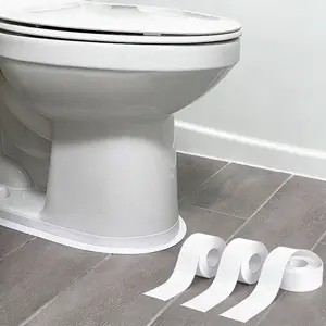 1 Roll/3 Rolls Waterproof Toilet Caulk Strip - Self-Adhesive Sealing Tape for Kitchen and Bathroom - Waterproofing Solution To Avoid Wetness, Beautiful Seam Stickers for Workshops, Easy To Clean and Moisture-Repellent