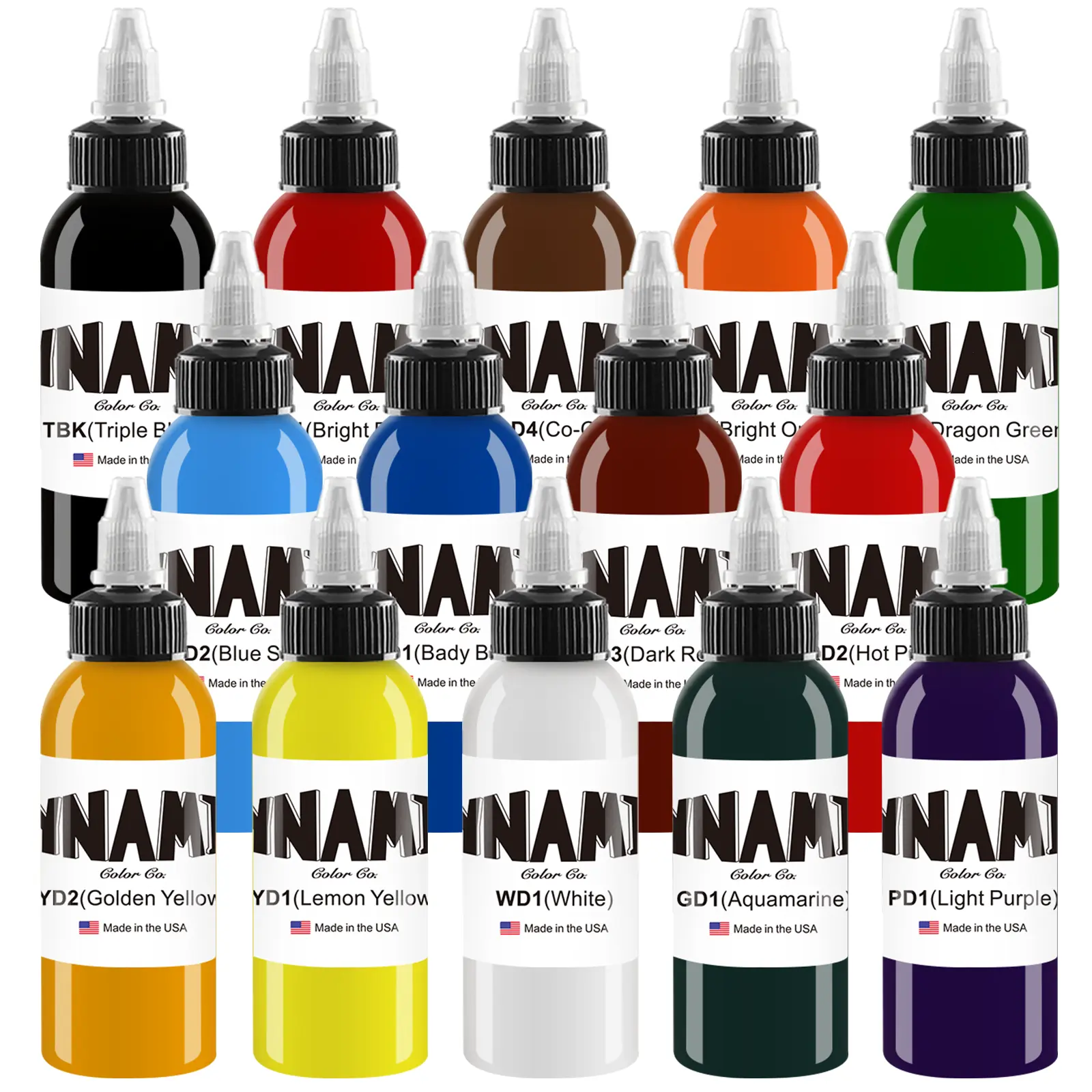 Professional Tattoo Ink Set 14 Colors 1OZ (30ml)Vegan-Friendly Pigment Tattoo Ink Supplies Ink, Smooth Application for Professional &Beginner Tattoo Artists, Safe Plant-BasedIngredients, Quick Coloring & Fade-Resistant summerwins