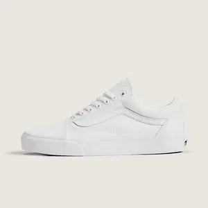 Vans Old Skool True White Men's Authentic Shoes Footwear Sneaker Trainer Comfortable Walking Fashion Trending Gift