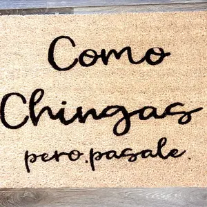 Cómo chingas doormat