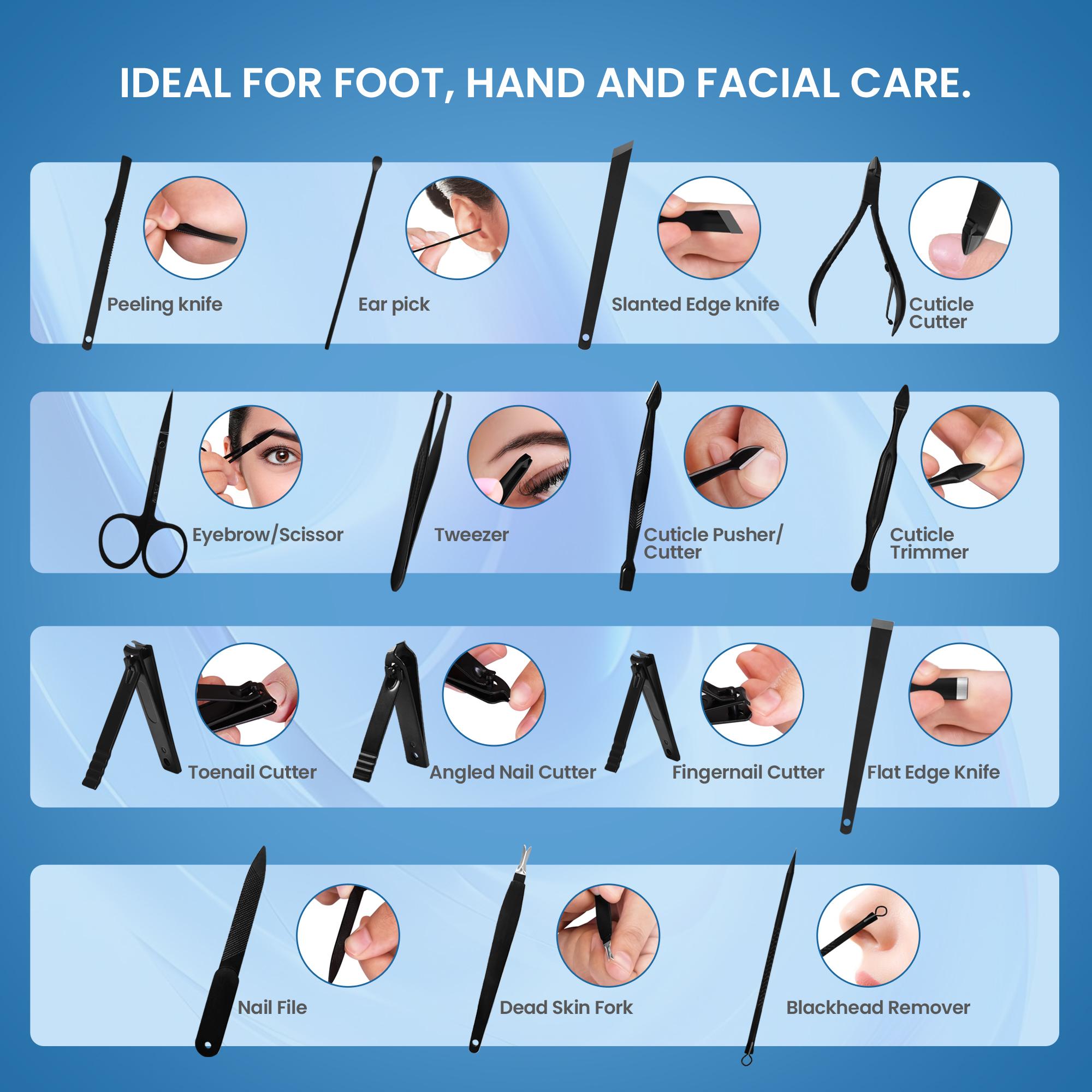 Utopia Care 16-Piece Professional Manicure & Pedicure Kit – Nail Clippers & Grooming Set with Travel Case for Men & Women Utopia Care 16-Piece Professional Manicure & Pedicure Kit – Nail Clippers & Grooming Set with Travel Case for Men & Women