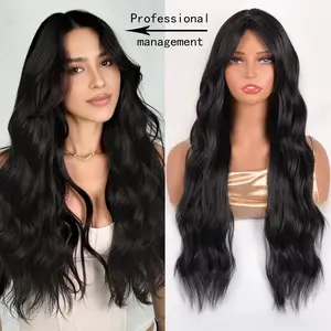 VITORISH Orange Lace Front Wigs Loose Wave 28inch Long Curly Synthetic Hair for Daily Party Use Natural Wave Middle Part Wig with Secure Fitting and High-Quality Fibers