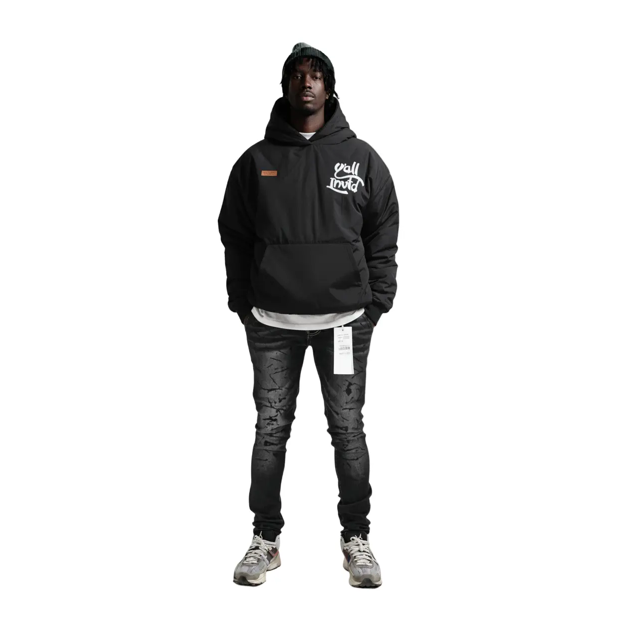KOALA Padded Crop Style Nylon Pullover Jacket