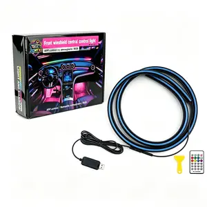 ZGMTXI    In-Car LED Light Strip: 59-Inch RGB Ambient Lighting Kit — Colorful Car Accessory with Smart App, Compatible with Trucks — 16 Million Colors DIY Neon Lights with Music Sync Function, Suitable for SUVs and Jeeps