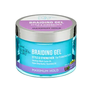 Kiss Colors & Care Braiding Gel, Maximum Hold, 6 oz.