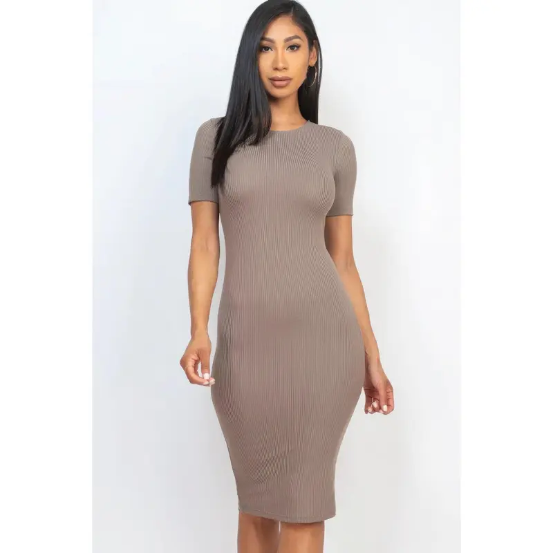 ribbed bodycon dress h m - TikTok Shop