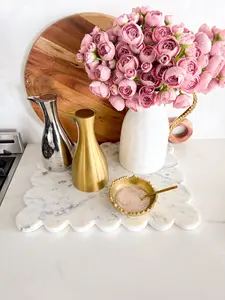 Gold Wavy Spoon Rest Bowl