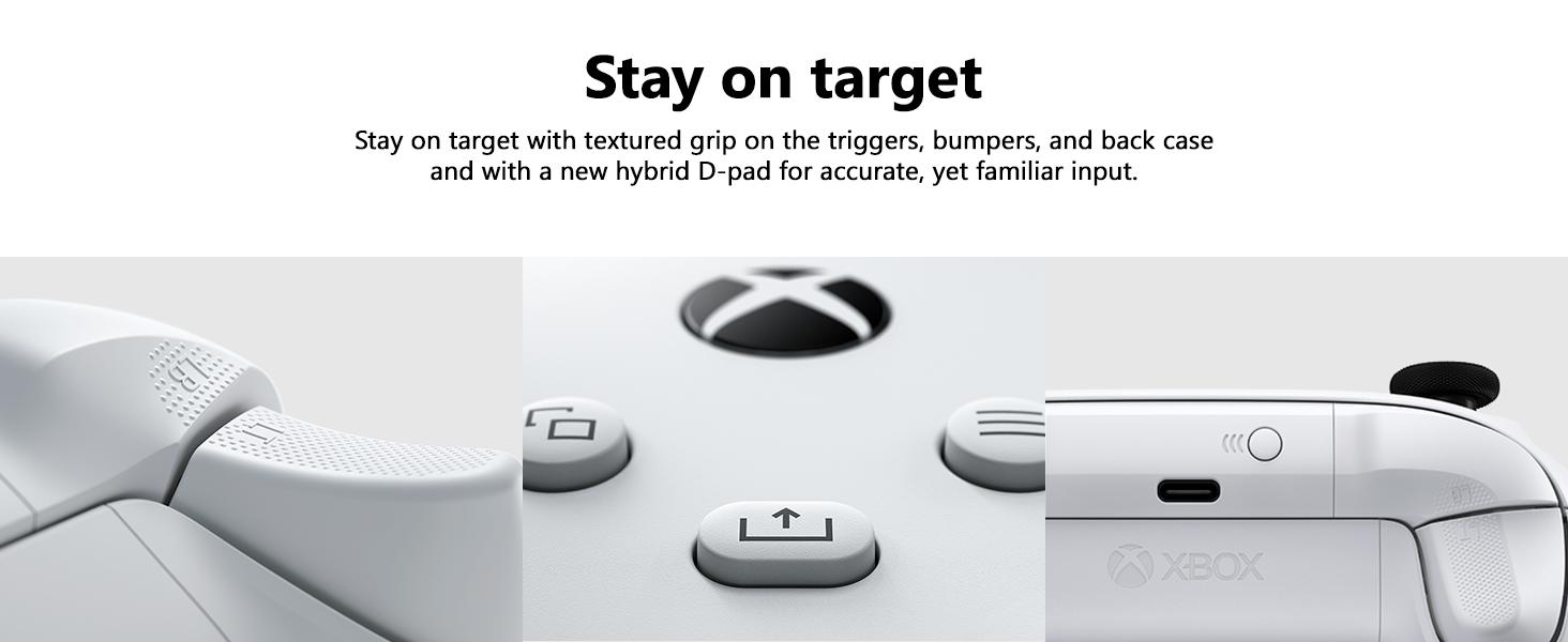 Xbox Wireless Controller - White - Works with Xbox consoles • Windows PC • iOS & Android
