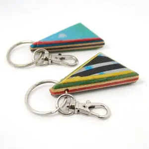 Recycled Skateboard Keychain