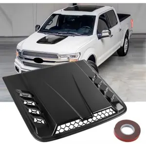 Universal Car Hood Vent Scoop  Decorative Engine Air Intake Cover for Trucks & SUVs (Black)