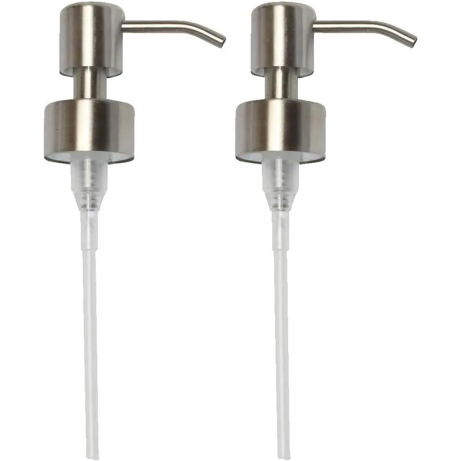 Soap Dispenser Pump  Replacement Spare for Standard 28/400 (26 mm - 28mm / 1.02 in-1.10 in)  Size, Stainless Steel Brushed Finish