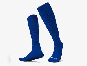 We Ball Sports Extra Long Padded Scrunch Socks (Blue)