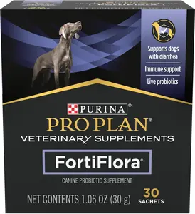 Purina Pro Plan Veterinary Supplements FortiFlora Dog Probiotic Supplement, Canine Nutritional Supplement - 30 ct. Box