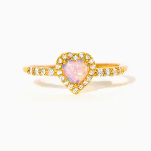 Stolen Heart Pink Opal Ring