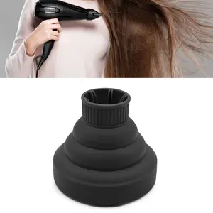 1pc Silicone Foldable Diffuser for Hair Dryer, Universal 1.4-2 Inch Nozzle Attachment, Portable Hair Styling Accessory for Styling Studio & Home Use, Travel Friendly Hair Care Tool
