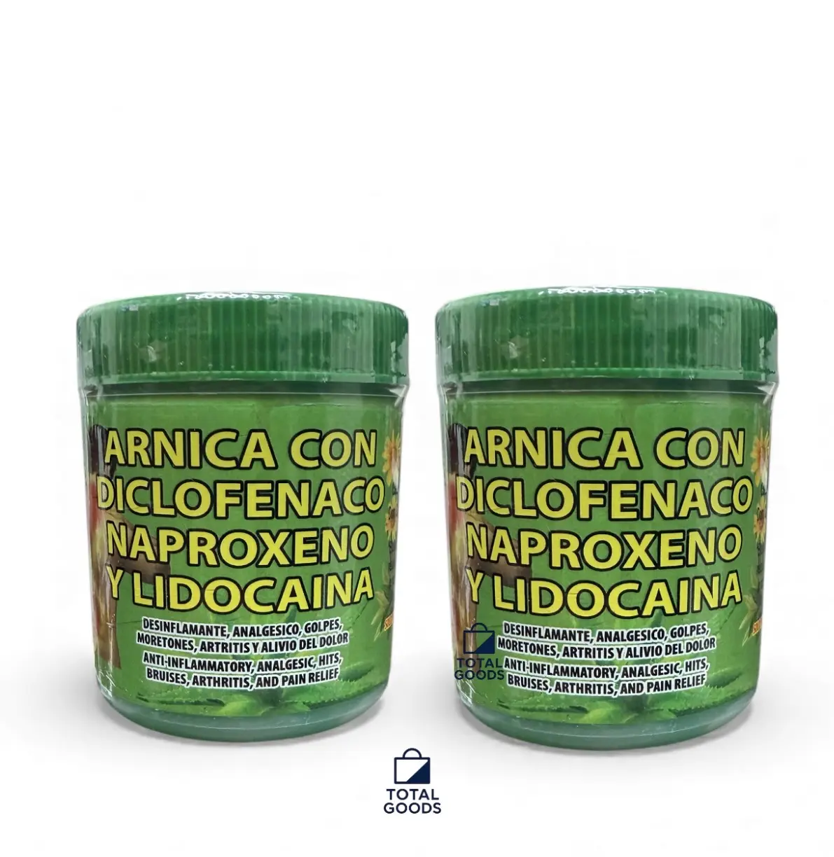 2 Pack Arnica Body Balm with Diclofenaco, Naproxeno and Lidocaina - 120g Full Body Massage & Care Product for Beauty & Personal Care