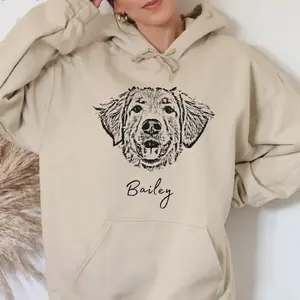 Custom Pet Photo Hoodie, Custom Dogs Name Hoodie, Personalized Dog Hoody, Custom Dog Face Hoodie, Custom Pet Hooded Sweatshirt