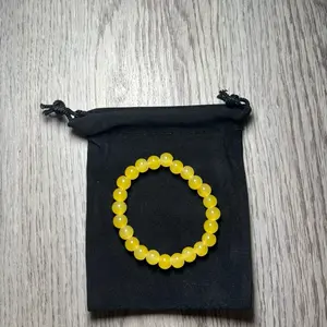 Adjustable Sunstone Beaded Bracelet | Handmade Unisex Jewelry