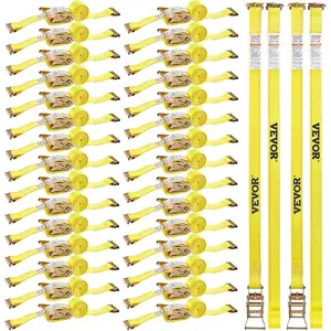 VEVOR Ratchet Straps, 2 inx 30 ft, Heavy Duty Tie Down Straps with Double J Hook, 10, 000 lbs Break Strength, Tie Down Ratcheting for Moving, Trailers, Motorcycles, Kayaks, Car Roof, 10 PackVEVOR Super Brand Day