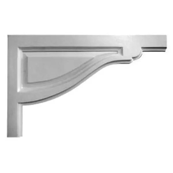 Ekena Millwork SB08X05TR-R Right Architectural Small Traditional Stair Bracket, 8 w x 5 h x 1/2 d in, 0.12 lbs, Adhesive, Factory Primed, Adds the Finishing Touch