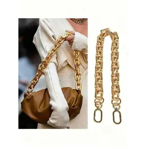 Crossbody Bag Chain Strap, Casual Adjustable Strap, 23.62 Inch/15.75 Inch, Detachable Metal Alloy Replacement, Handbag/waist Bag/across Body Shoulder Chain