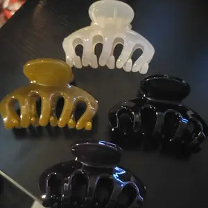 Simple Plain Color Hair Claws for Women, Minimalist Headwear Suitable for Thick Hair, Fashion Hair Accessories for Party, Daily Clothing Decor, Gifts for Wife, Hair Clips