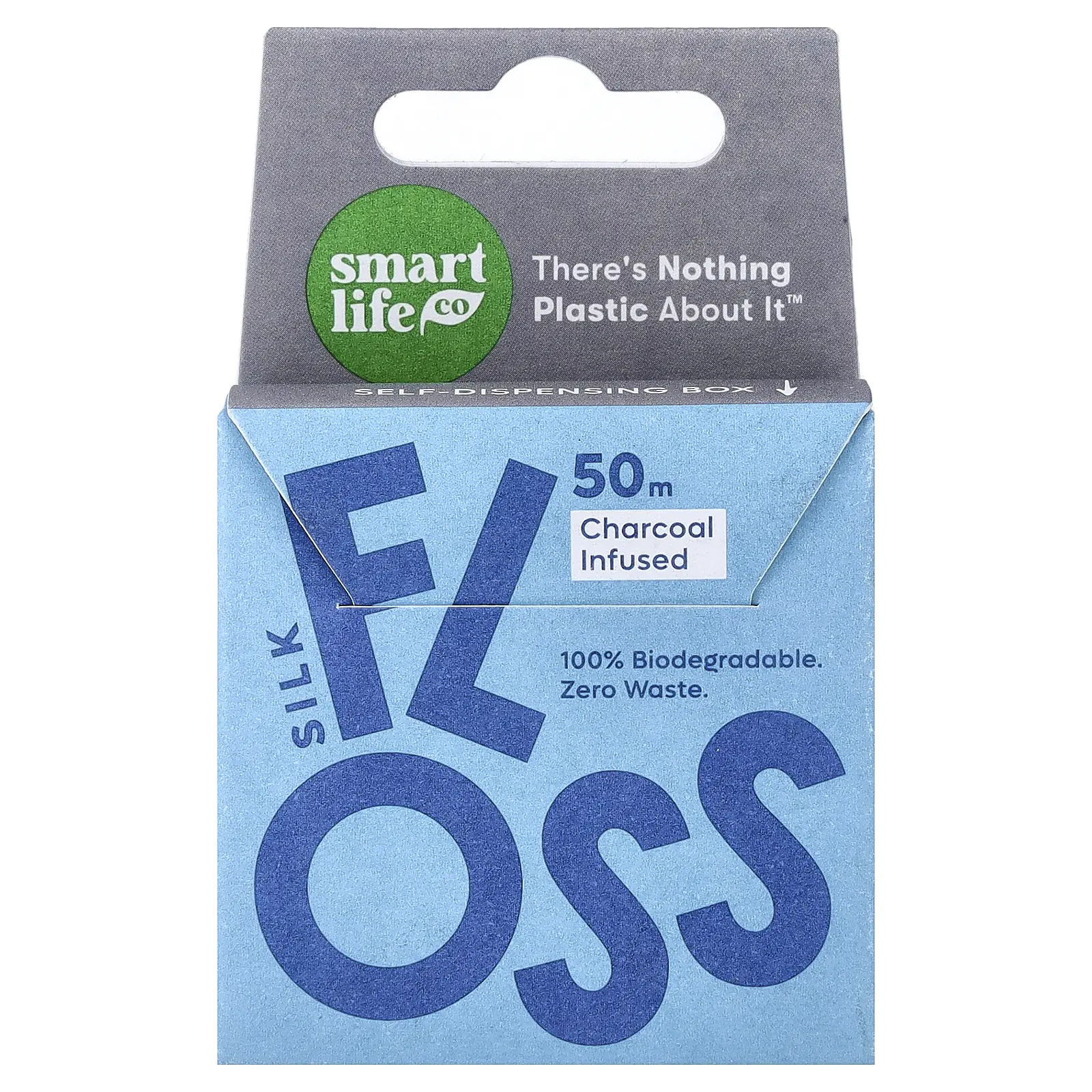 SmartLifeCo Silk Floss, Charcoal Infused, 50 m
