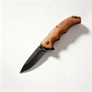 1 piece folding knife, solid wood handle, high-quality folding knife, fruit knife, pocket knife