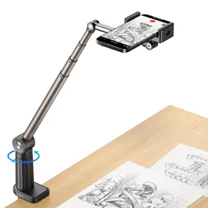 Overhead Phone Mount - Phone Stand for Recording, Compatible with iPhone, YouTube/Vlog Video & Desk Accessories