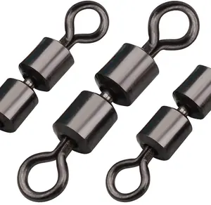 Slunger Cat Outdoors 2/0 Stainless steel Fishing High speed double rolling chain swivel 140LB Test