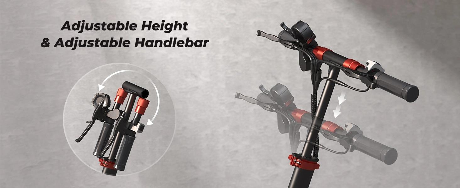 Vortex X Pro Off-Road Electric Scooter for Adults 2000W/1000W Dual Motor 38/28MPH Top Speed 50 Miles Long Range 10" Off-Road Pneumatic Tires Turn Signals Dual Braking APP Control Foldable E-Scooter, 48V15Ah Handlebar