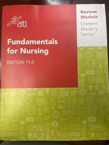 USED-Fundamentals for Nursing Edition 11.0 ATI Review Module Content Mastery Series by Alissa Althoff (Paperback)