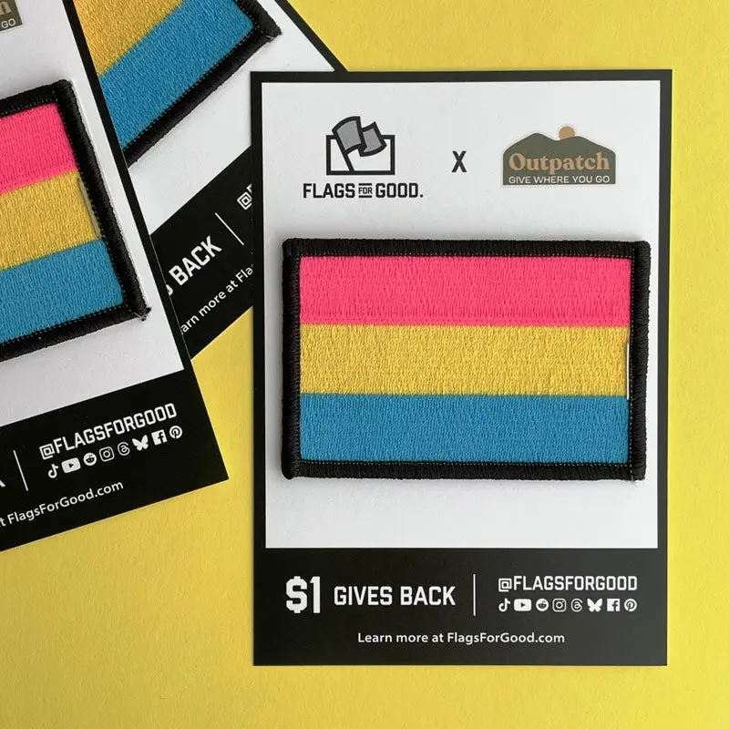 Pansexual Pride Flag Stick-On Patch