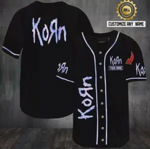 Personalized Korn Metal Rock Baseball Jersey - Hot jersey, jersey for Dad Gift, Classic Fashion, Fits Every Occasion, Easy Care